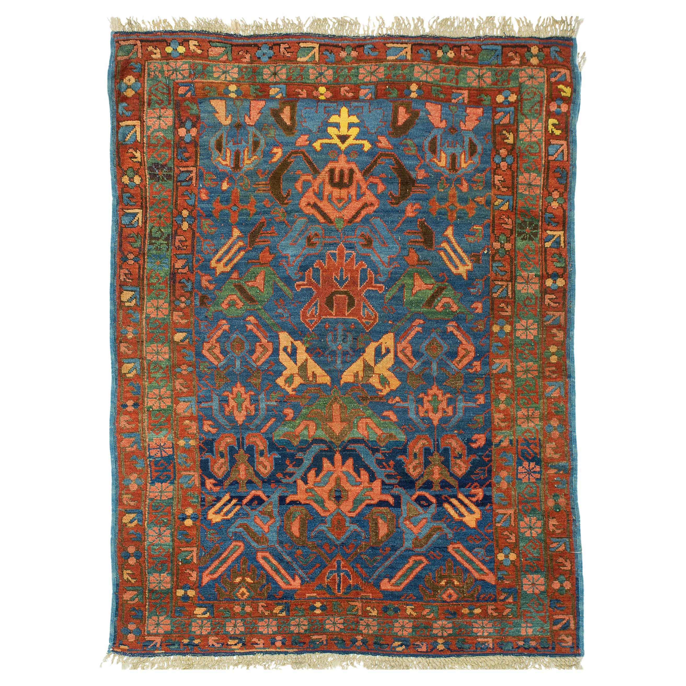 Alfombra caucásica antigua Bidjov Shirvan de finales del siglo XIX en venta