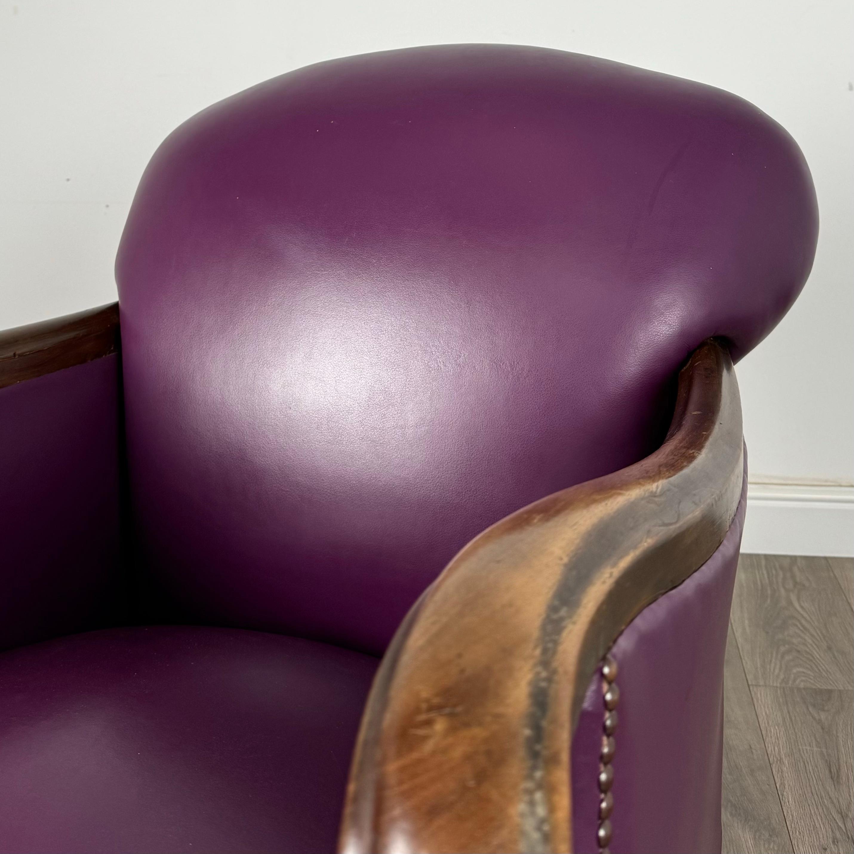 Sillón Club Antiguo De Caoba De Finales Del Siglo XIX ( REF AF-3387 ) en venta 5