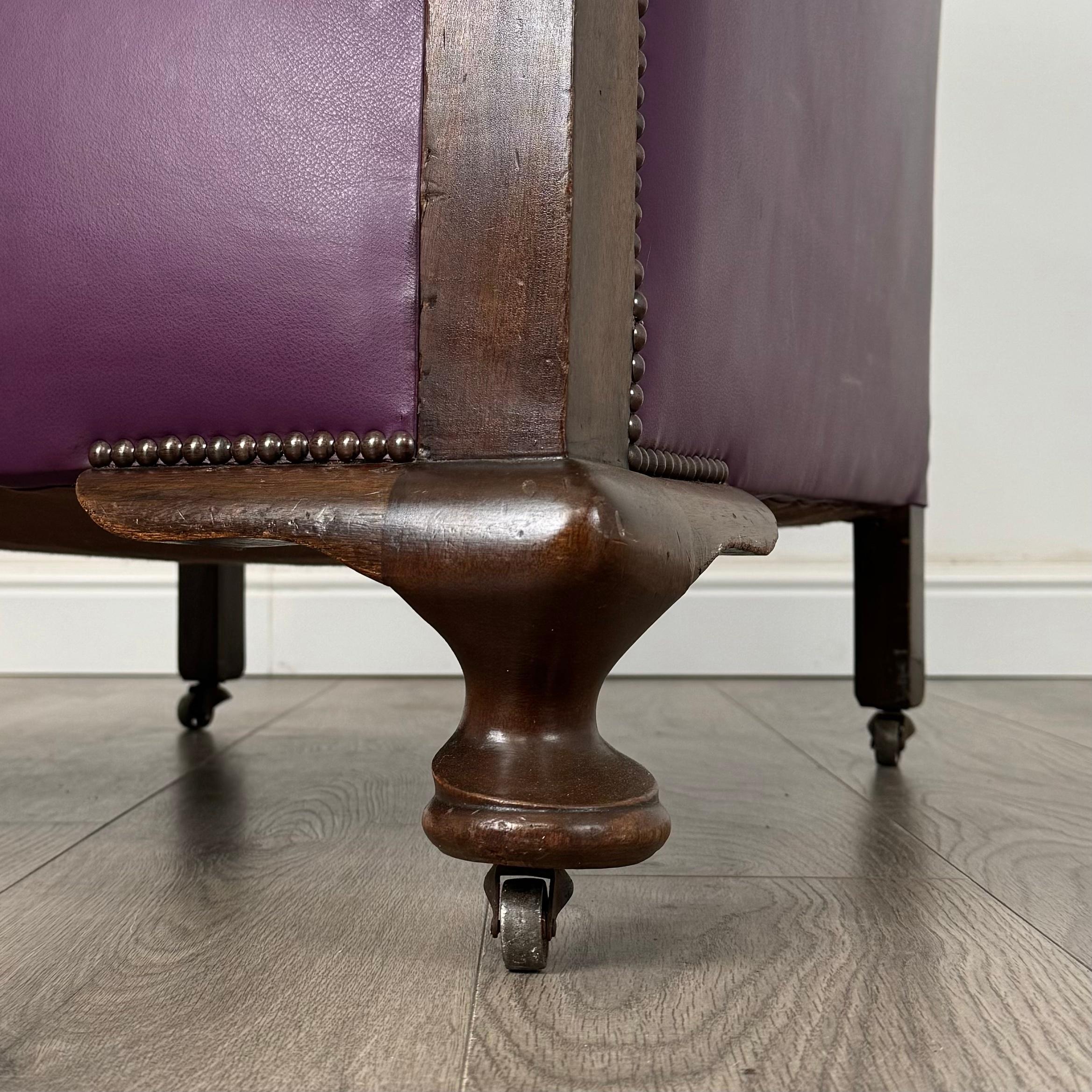 Sillón Club Antiguo De Caoba De Finales Del Siglo XIX ( REF AF-3387 ) en venta 6
