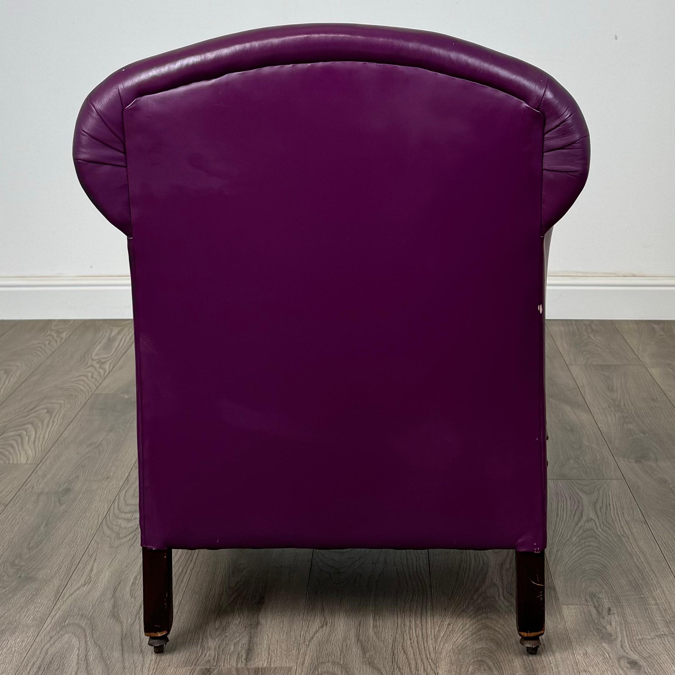 Sillón Club Antiguo De Caoba De Finales Del Siglo XIX ( REF AF-3387 ) siglo XIX en venta