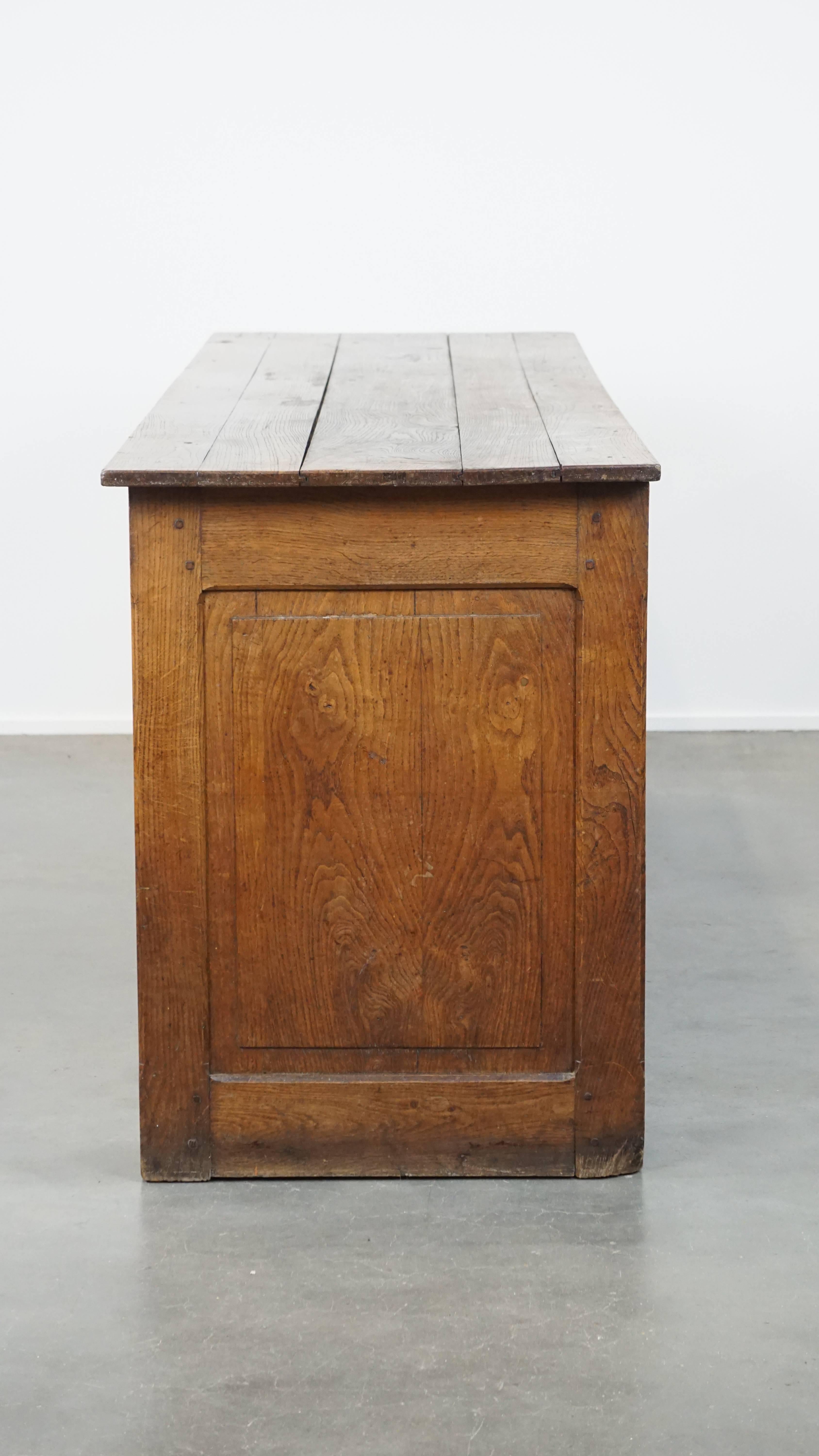 Classical Roman Antique Late 19th-Century Counter / Sideboard / Display Table with a Drawer For Sale