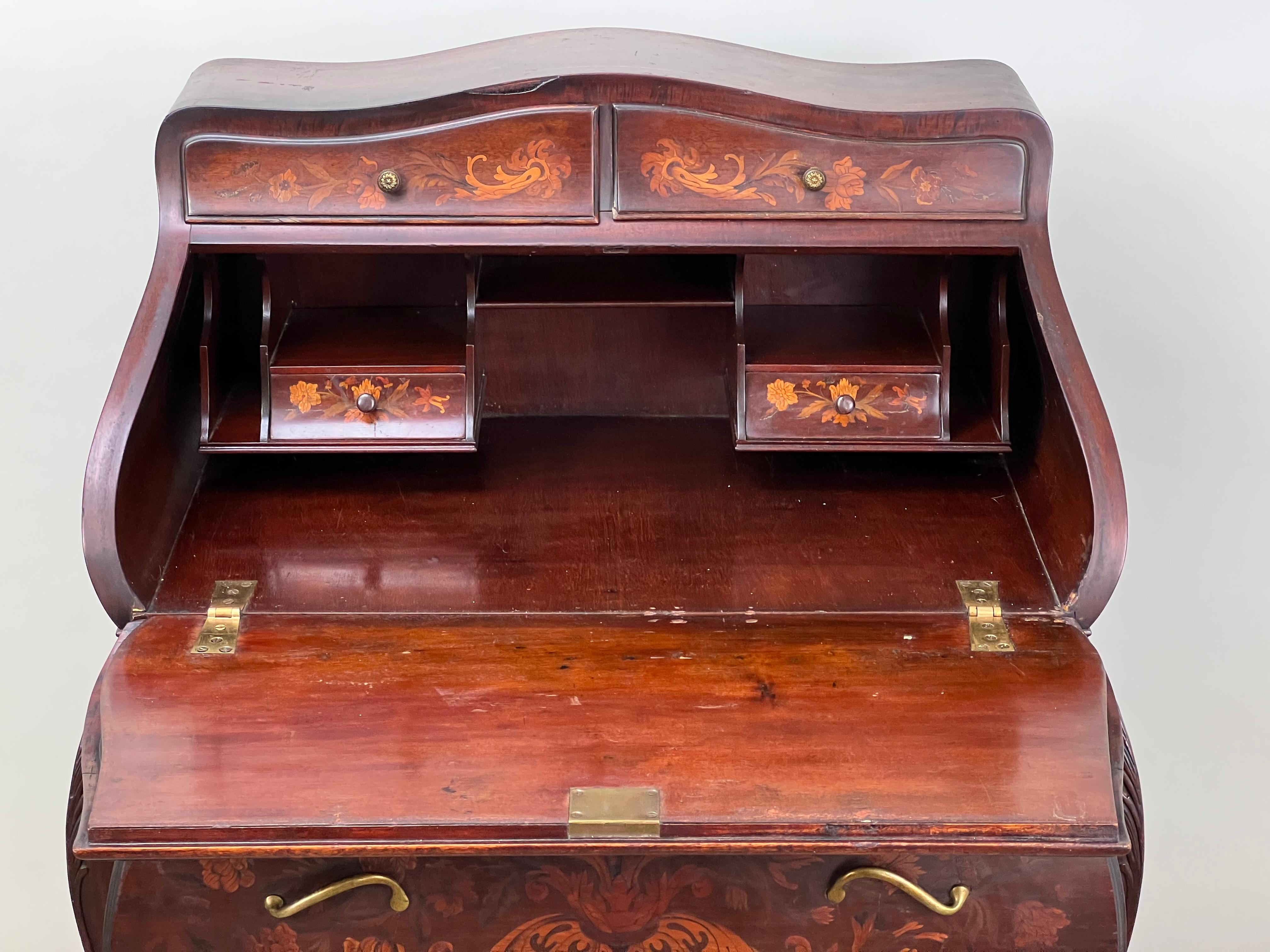 Antique Late 19th Century Dutch Marquetry Ladies Writing Desk 4
