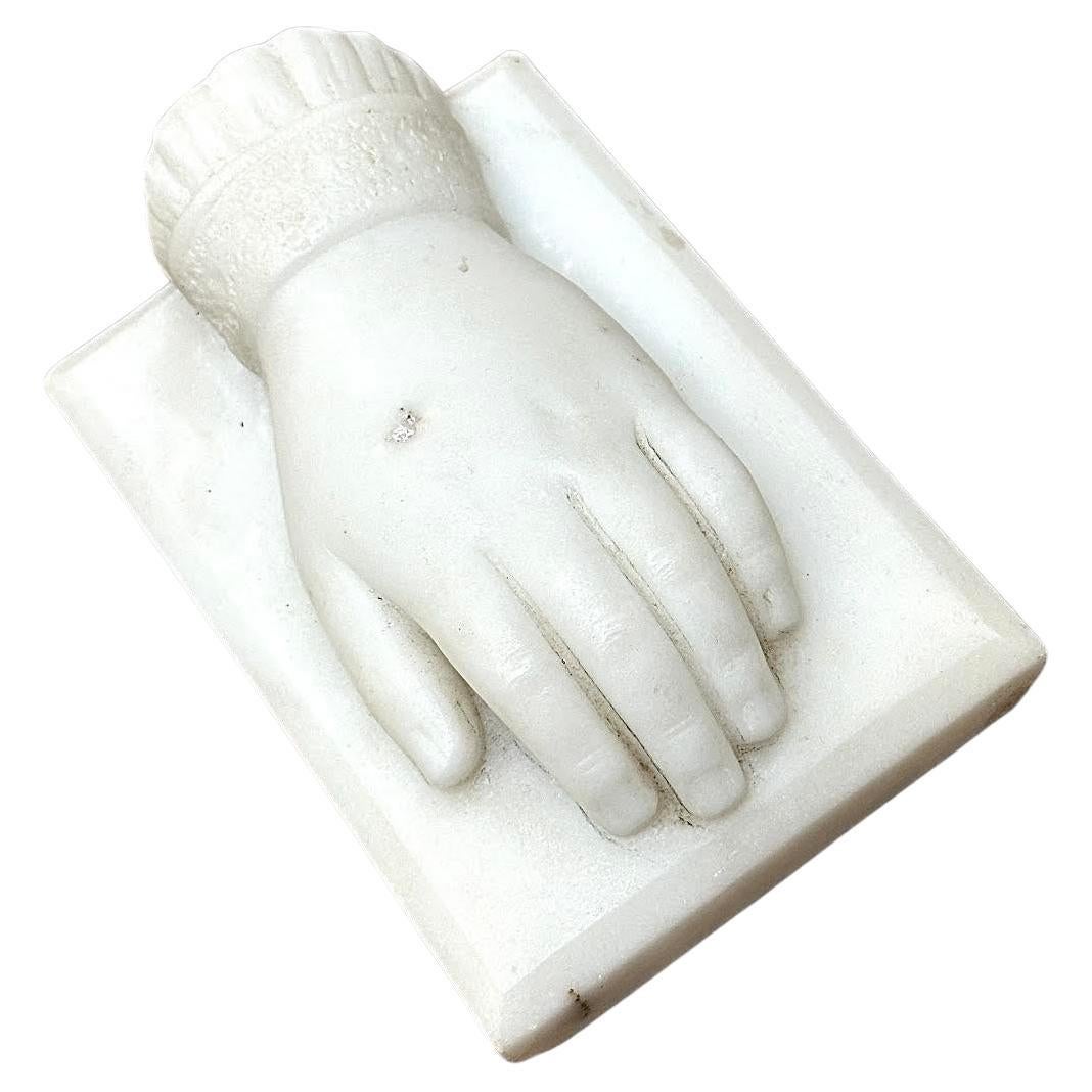 Antique French Victorian, fine XIX secolo, marmo intagliato a mano