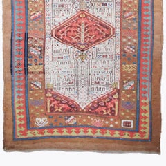 Antique Late 19th Century Geometric Design Runner