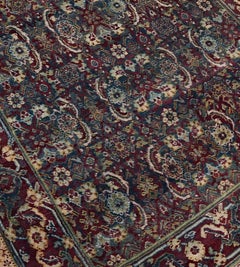 Tapis Agra antique de la fin du 19e siècle à motif Herati