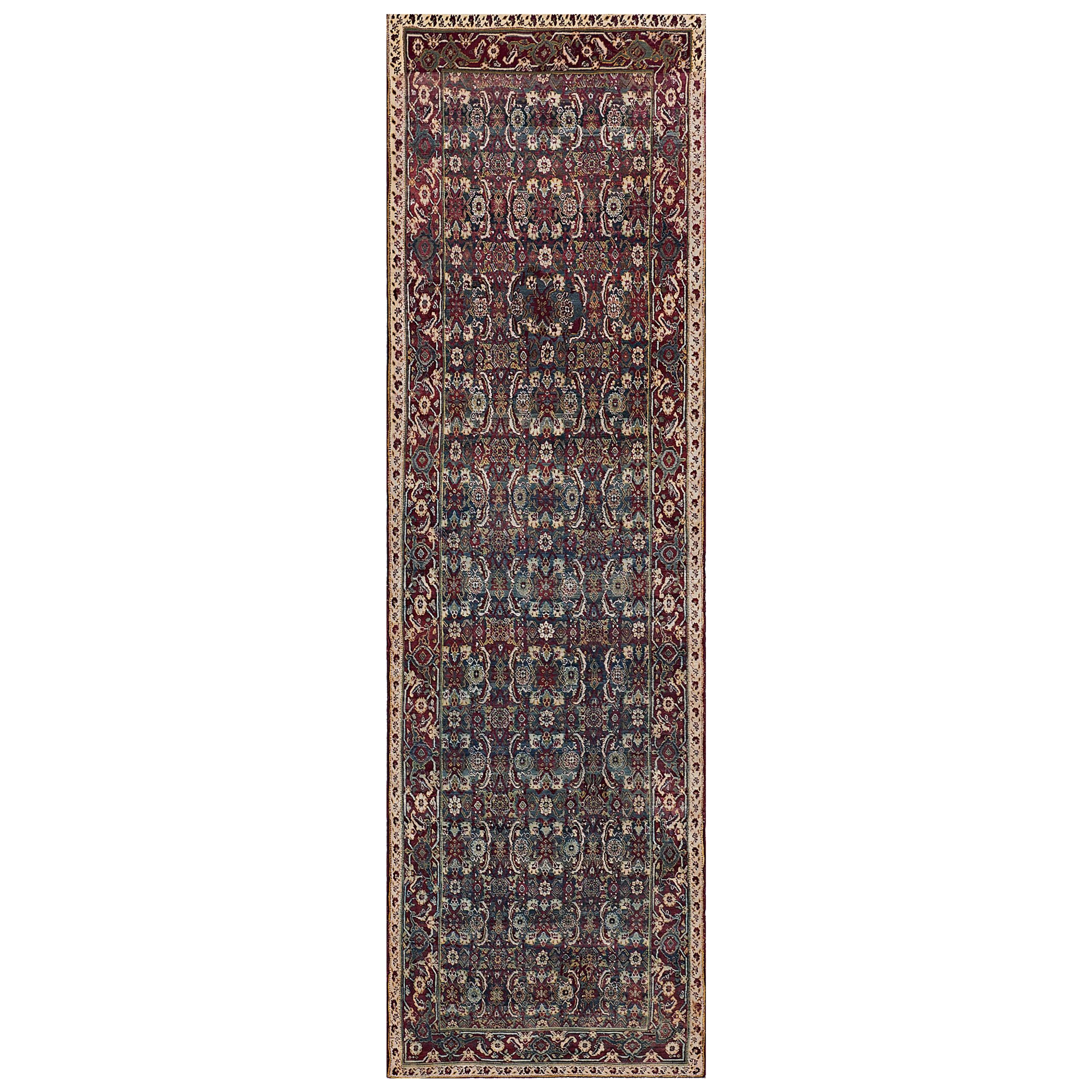 Tapis Agra antique de la fin du 19e siècle à motif Herati