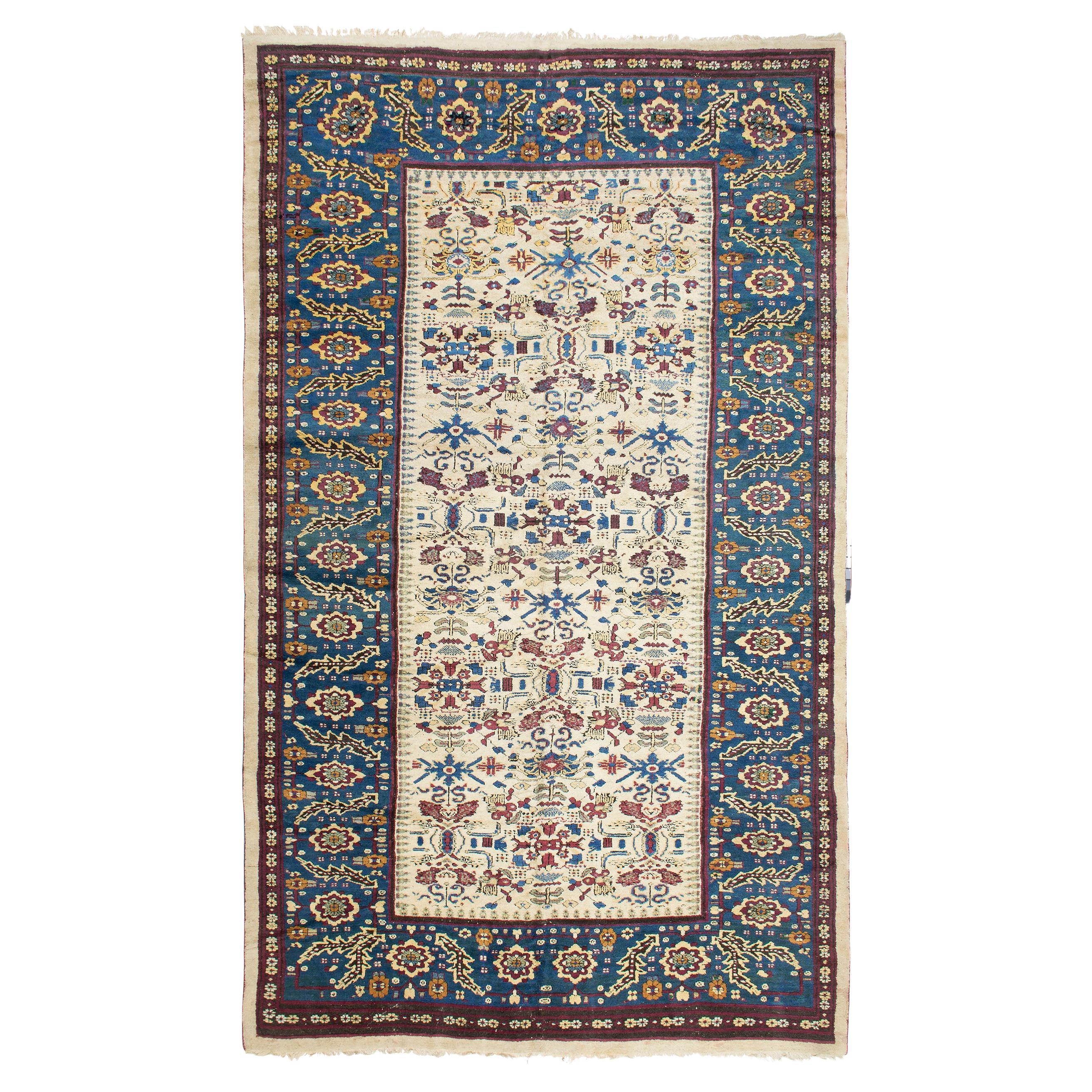 Ancien tapis indien Agra de la fin du 19e siècle en vente