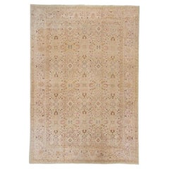 Antique Late 19th Century Indian Amritsar Carpet