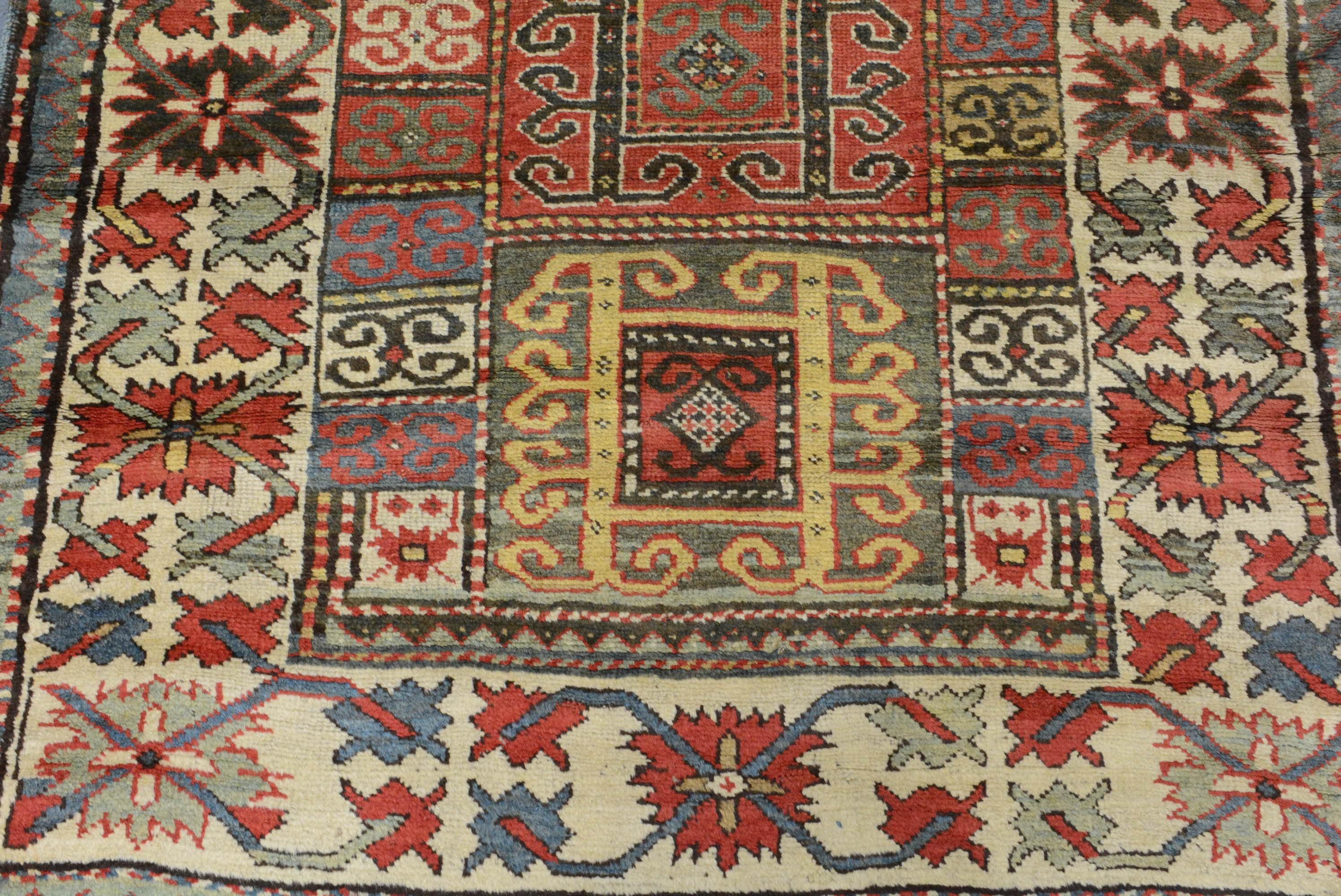 Antique Late 19th Century Karachopf Kazak Rug, Dated 1894 For Sale 2