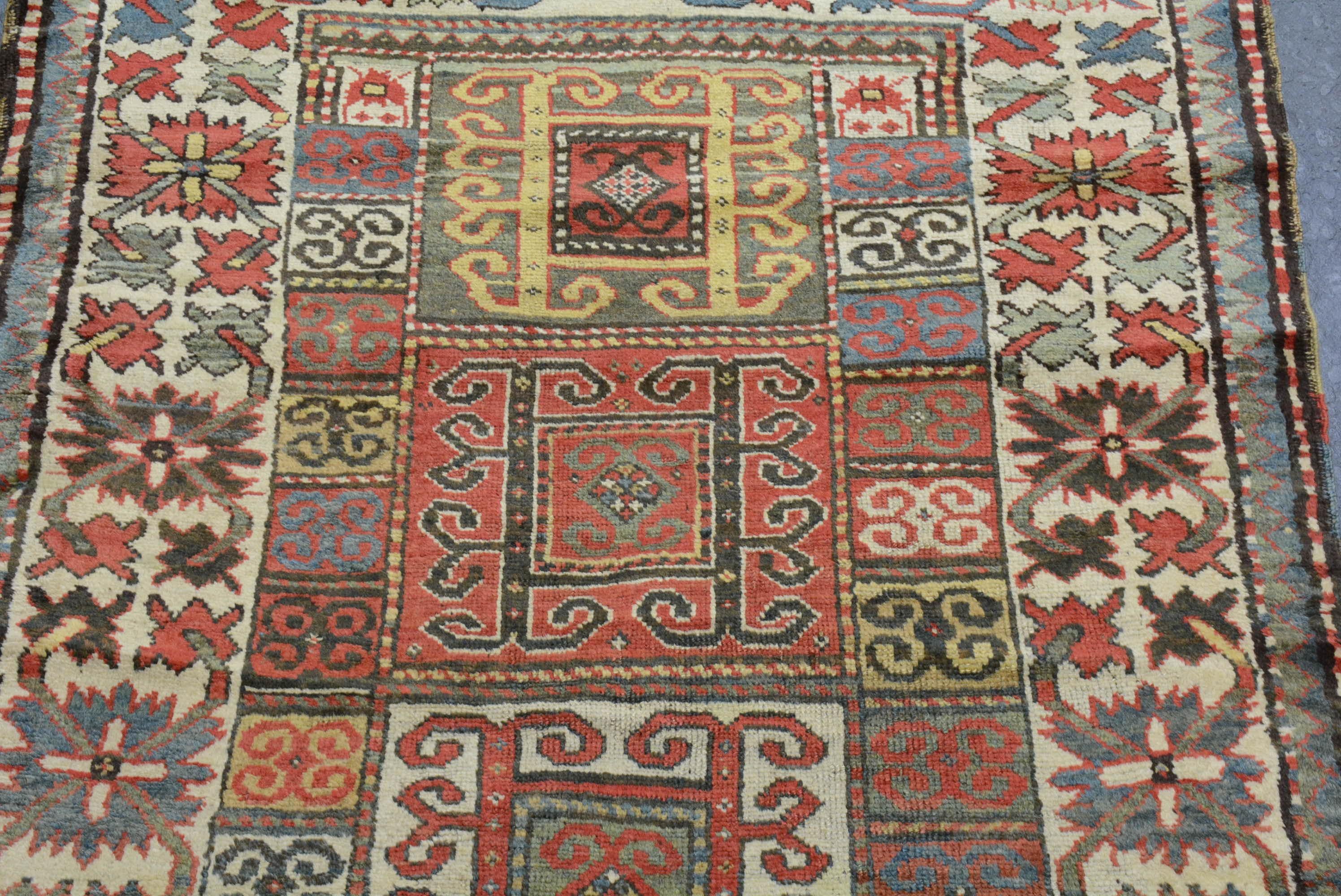 Antique Late 19th Century Karachopf Kazak Rug, Dated 1894 For Sale 4