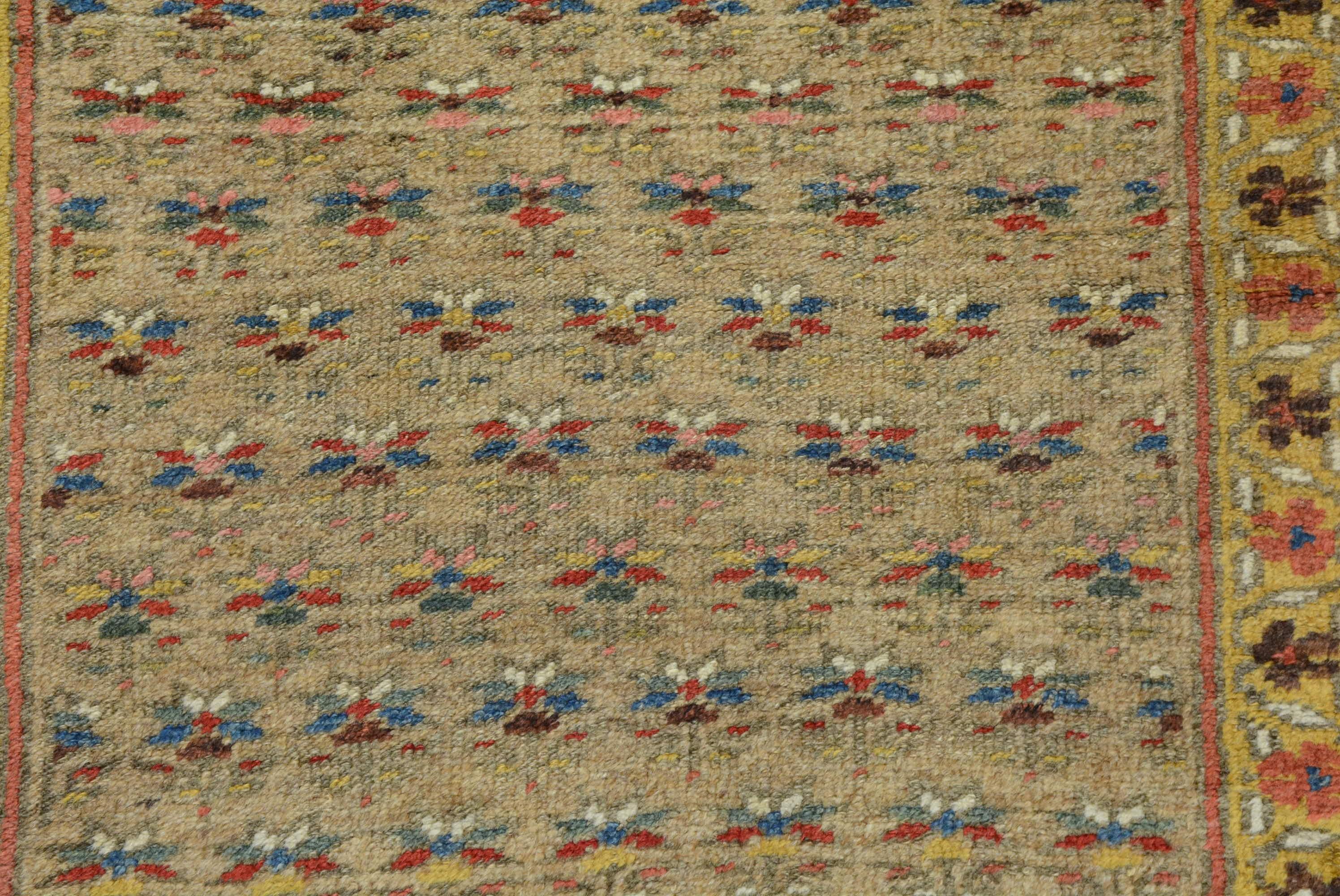 Tribale Tappeto antico curdo della fine del XIX secolo in vendita