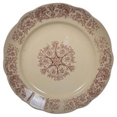 Antique Late 19th-Century Longchamp "Bella" Ironstone Platter – 32 cm - 2Y372