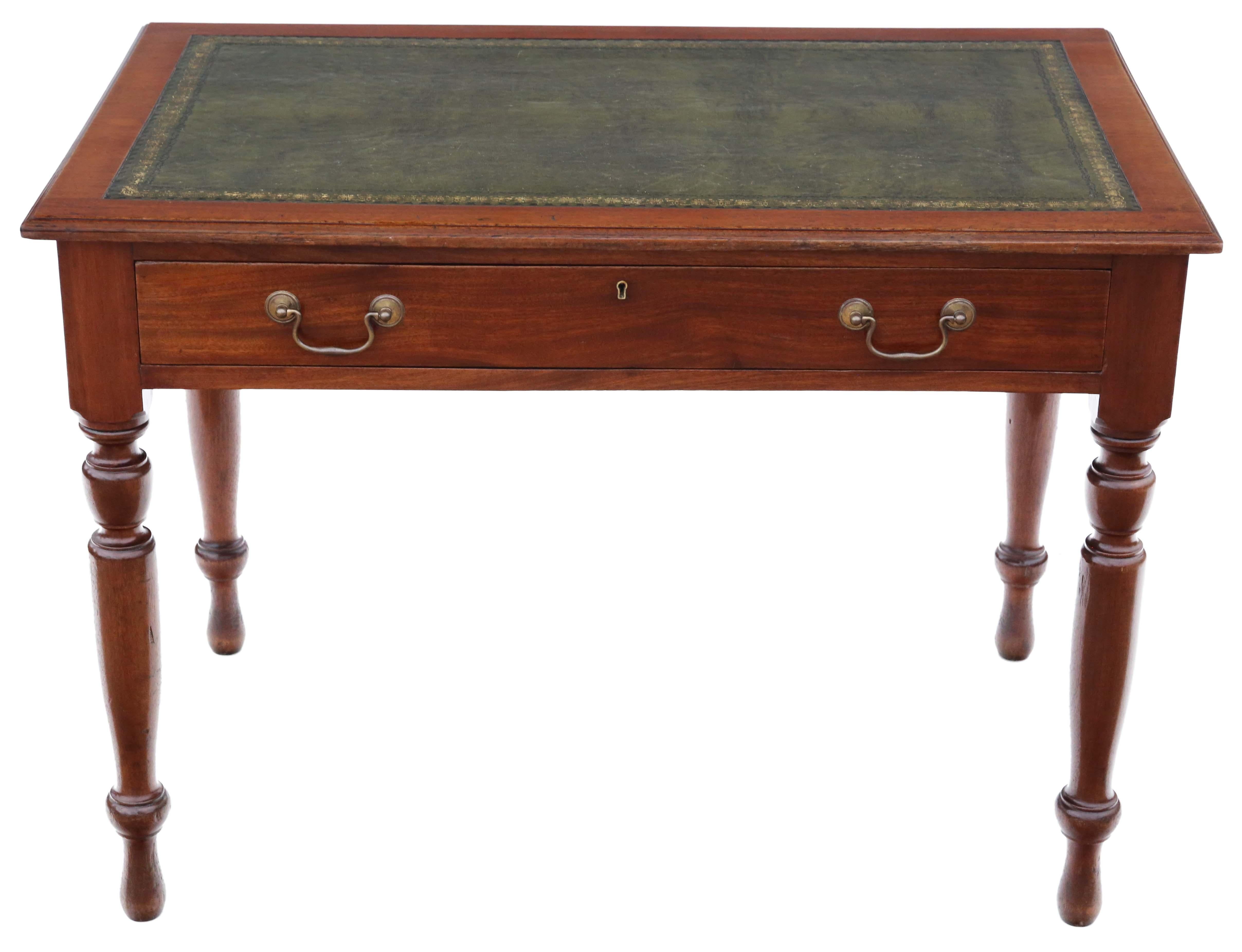  Antique late 19th Century mahogany writing side dressing table desk In Good Condition In Wisbech, Cambridgeshire