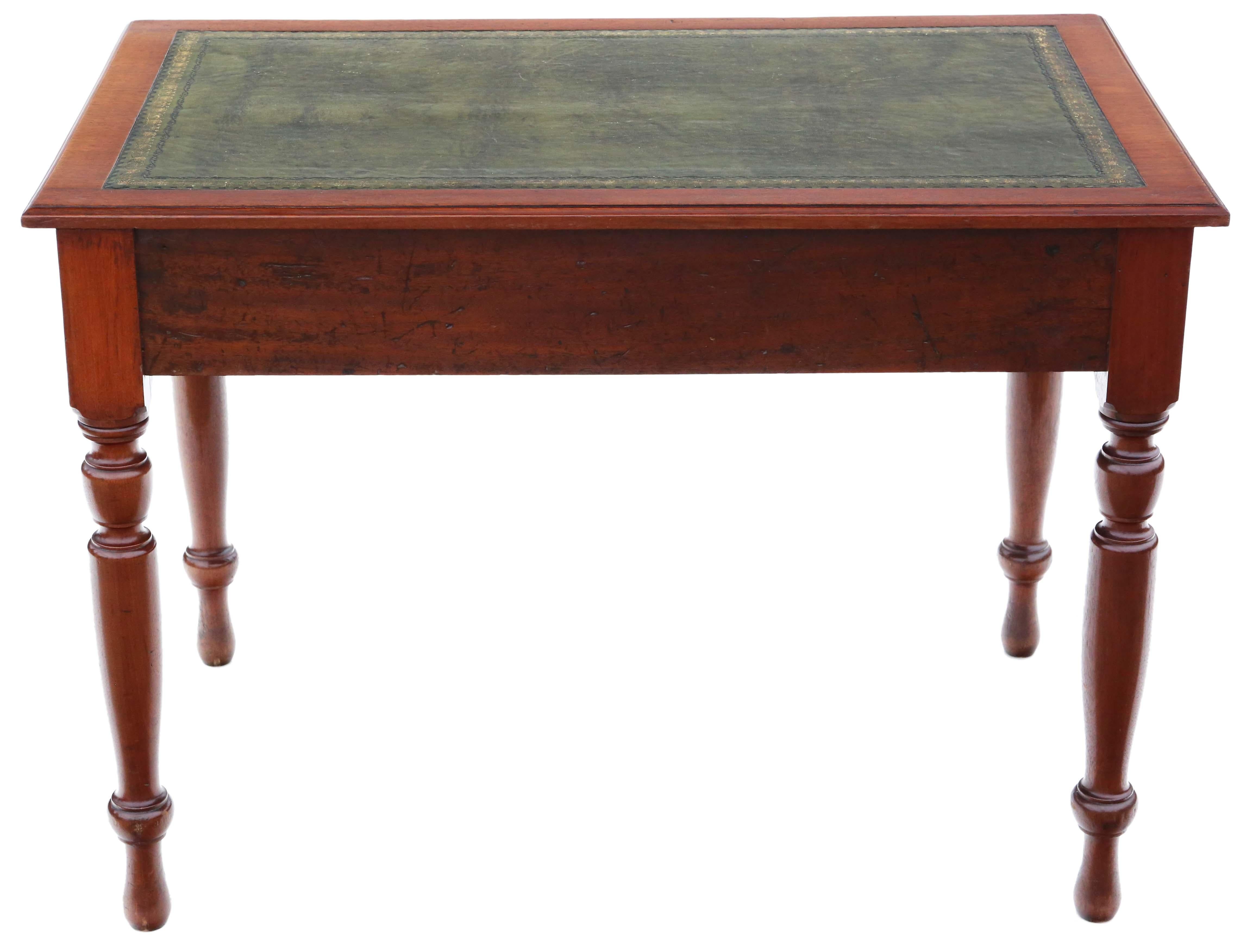  Antique late 19th Century mahogany writing side dressing table desk 3