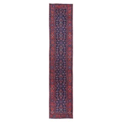 Antique Late 19th Century Multi-Color Floral Design Runner