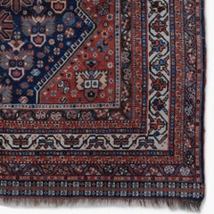 Antique Late 19th Century Multi-Color Wool Carpet
