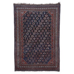 Antique Late 19th Century Multi-Color Wool Carpet