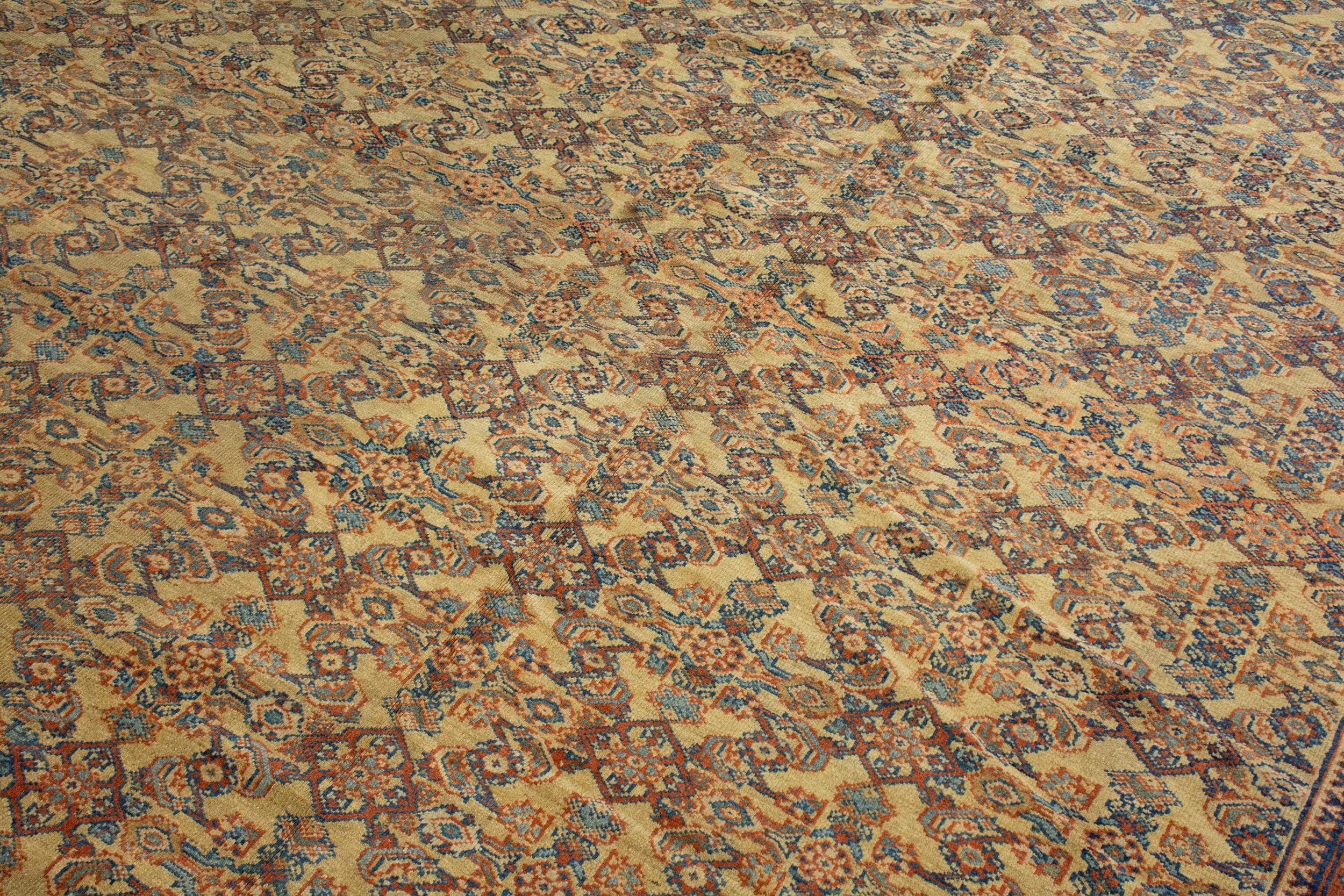 The Arak province in northern Persia has produced the greatest number of large carpets of any other Persian province. Named for the plain of Fereghan, an area of roughly 1200 square miles to the northeast of Arak, Fereghan rugs and carpets often