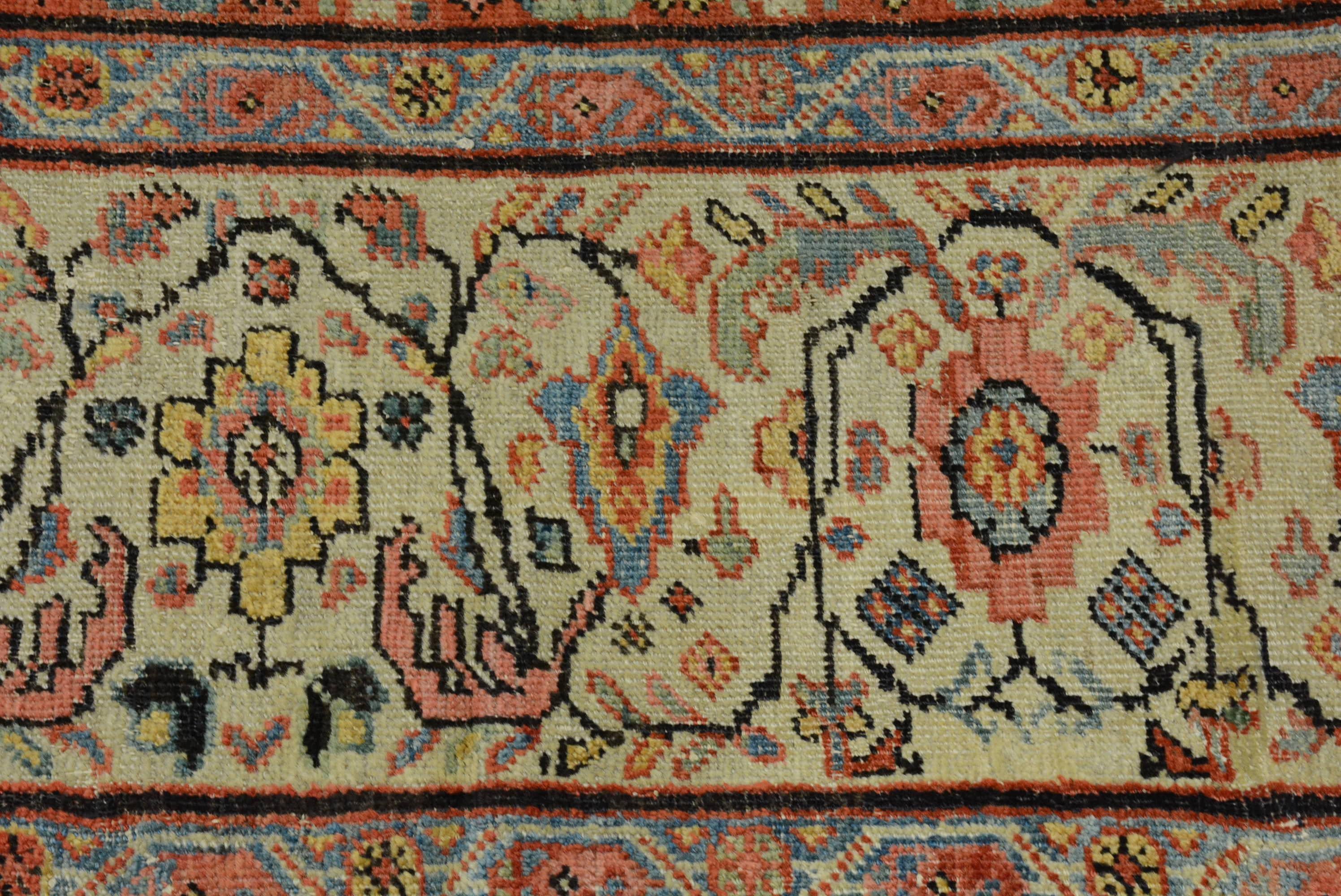 Antique Late 19th Century Persian Fereghan Carpet im Angebot 1