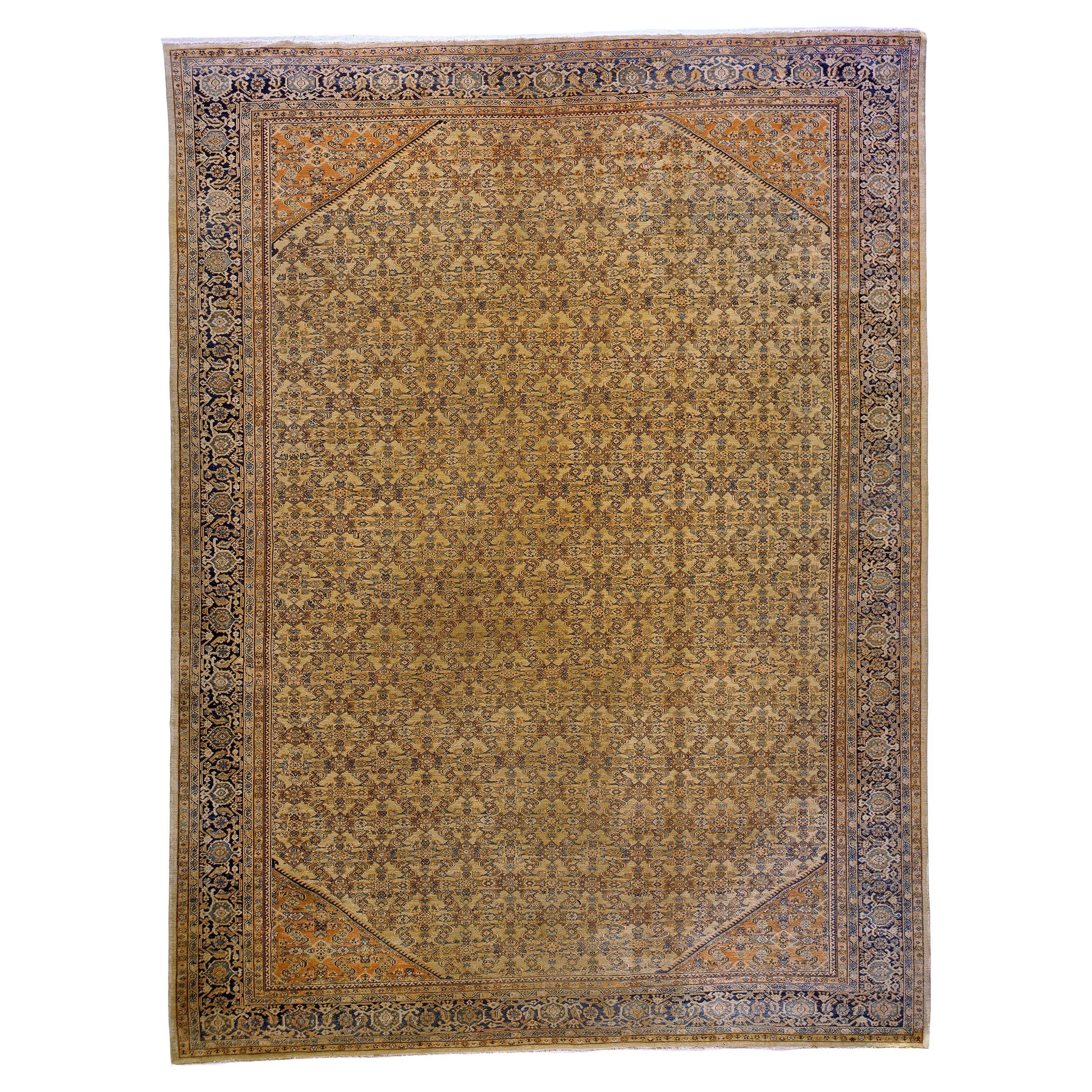 Antique Late 19th Century Persian Fereghan Carpet
