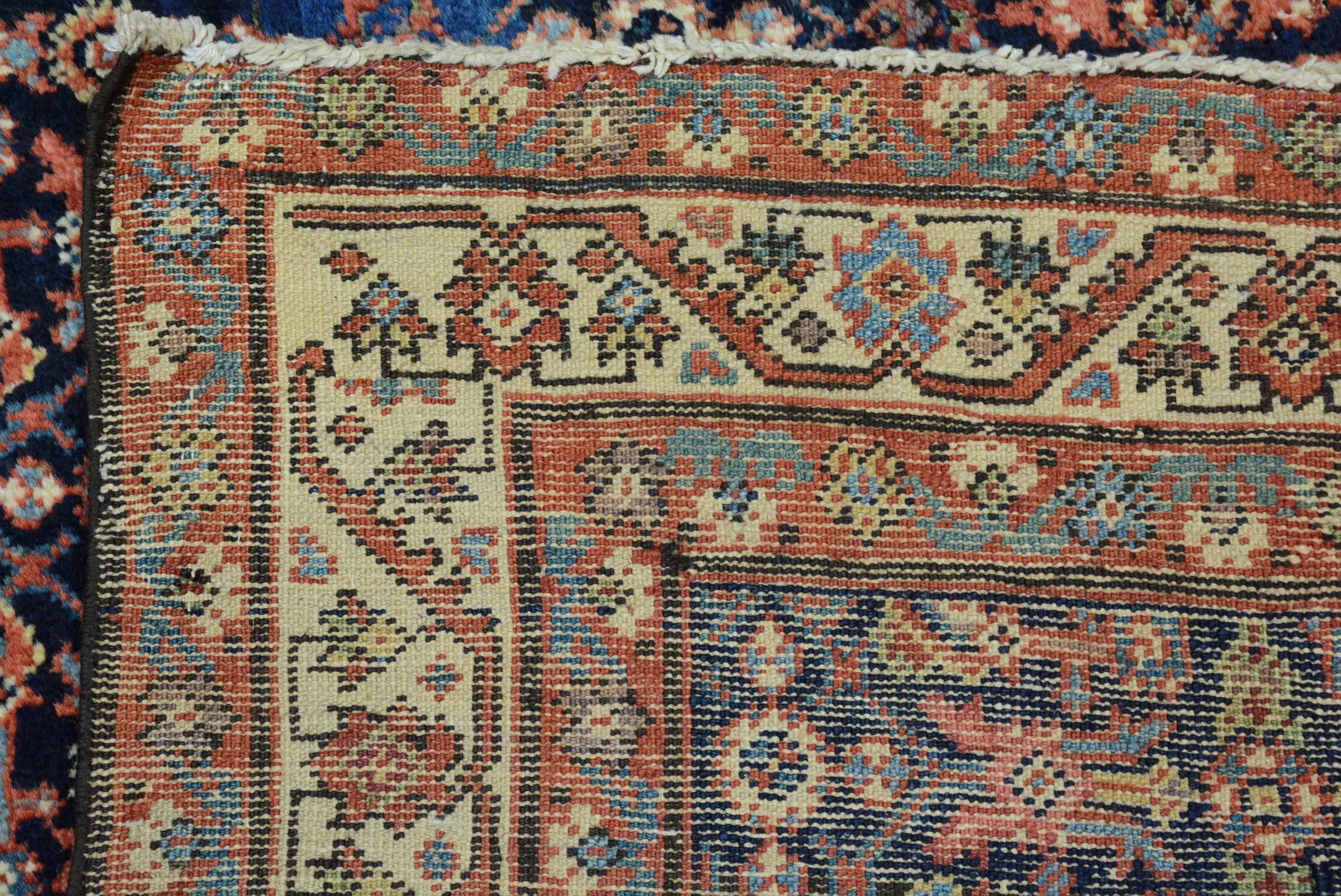 Antique Late 19th Century Persian Fereghan Rug For Sale 4