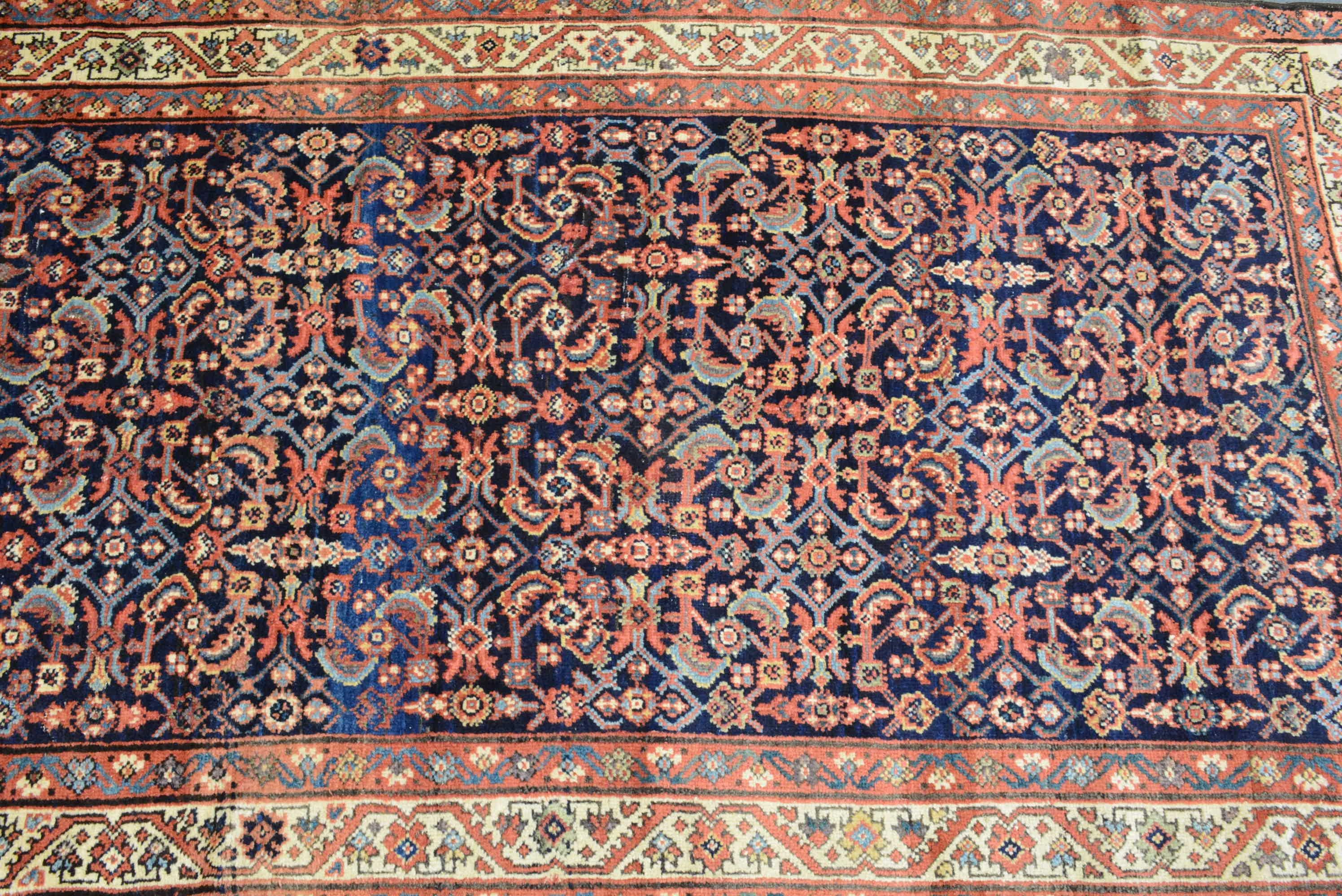 The Arak province in northern Persia has produced the greatest number of large carpets of any other Persian province. Named for the plain of Fereghan, an area of roughly 1200 square miles to the northeast of Arak, Fereghan rugs and carpets often