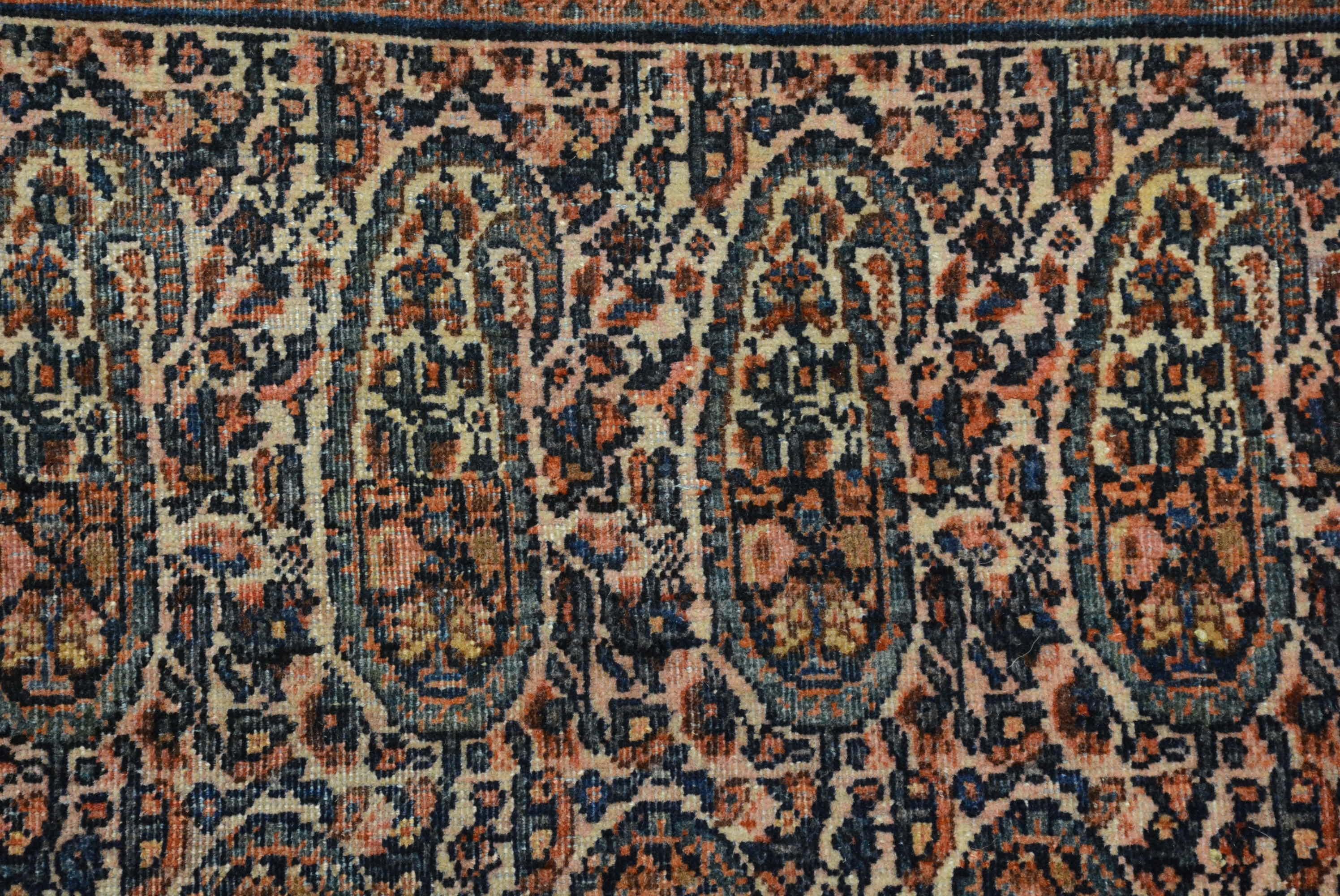 Antiker persischer Fereghan Sarouk-Teppich aus dem späten 19. (Sarouk Farahan) im Angebot