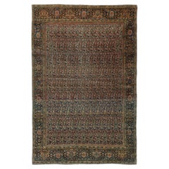 Antiker persischer Fereghan Sarouk-Teppich aus dem späten 19.