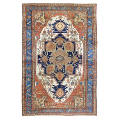 Antique Late 19th Century Persian Heriz Carpet