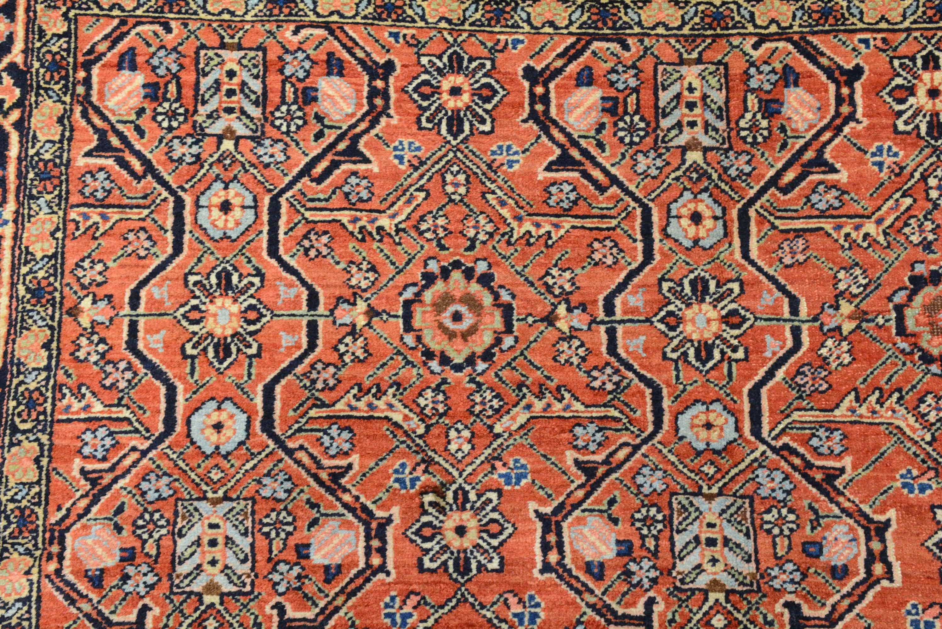 Perse Ancien tapis persan Heriz de la fin du 19e siècle en vente