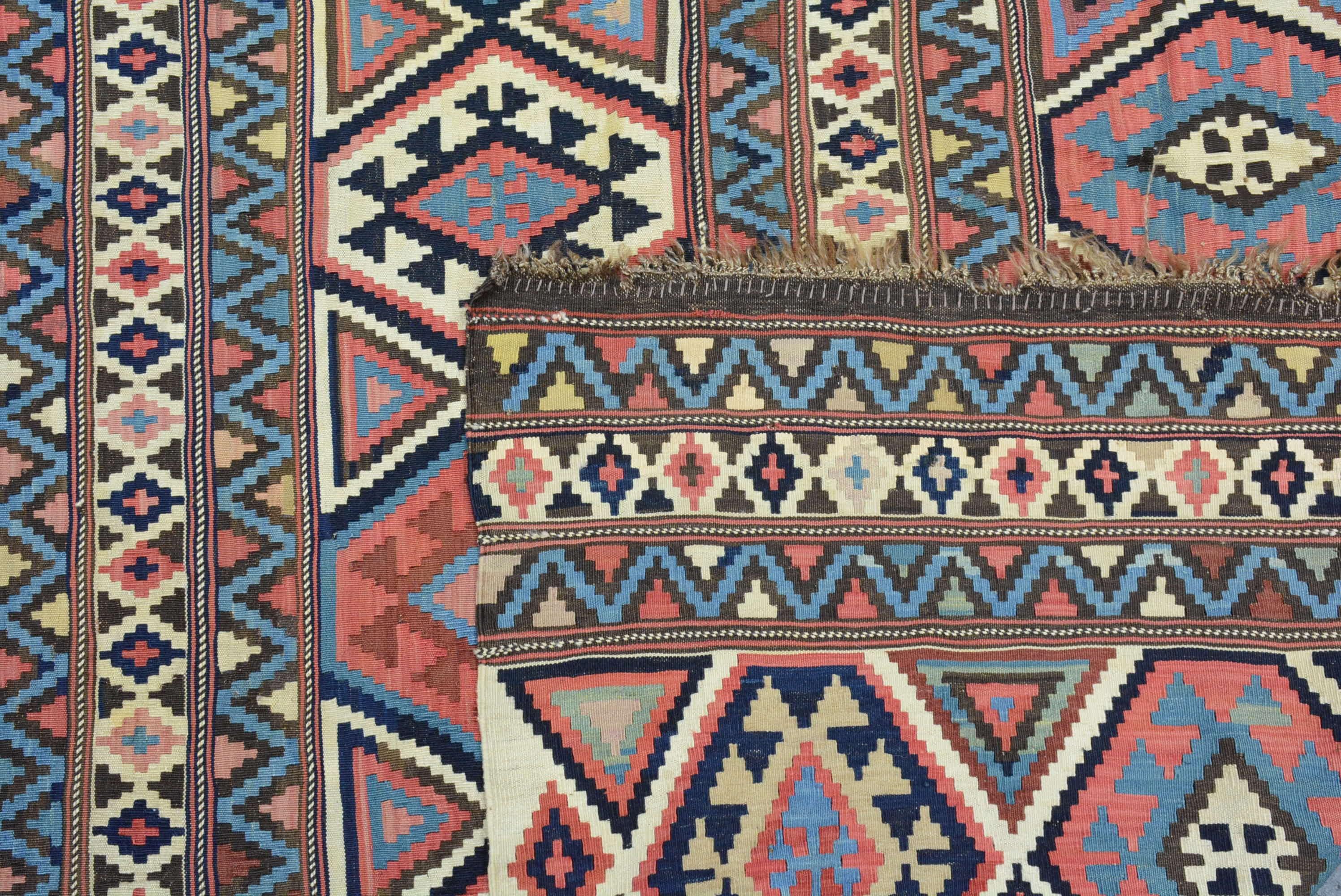 Antiker Schirwan-Kilim aus dem späten 19. im Angebot 2