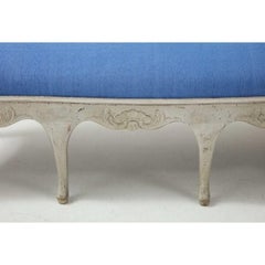 Antique Late 19th Century Swedish Rococo Bench
