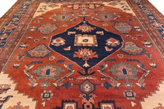 Antico tappeto tribale serapi della fine del XIX secolo