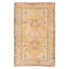 Antique Late 19th Century Turkish Oushak Rug