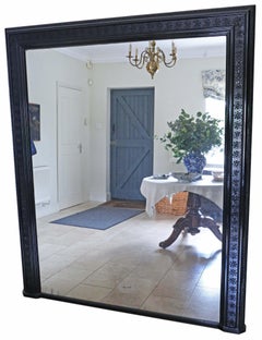 Antique Late 19th Century Very Large Floor or Overmantle Wall Mirror