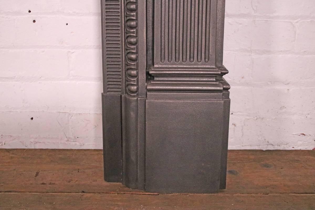 Antique Late 19th Century Victorian Cast Iron Fireplace Surround 7