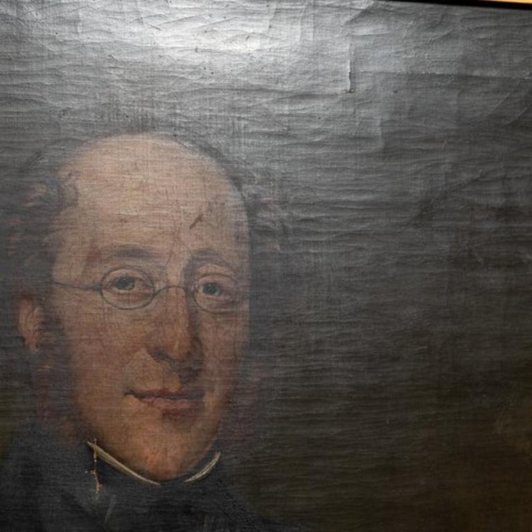 Antique Late 19th Giltwood Oil on Canvas Portrait of a Gentleman For ...