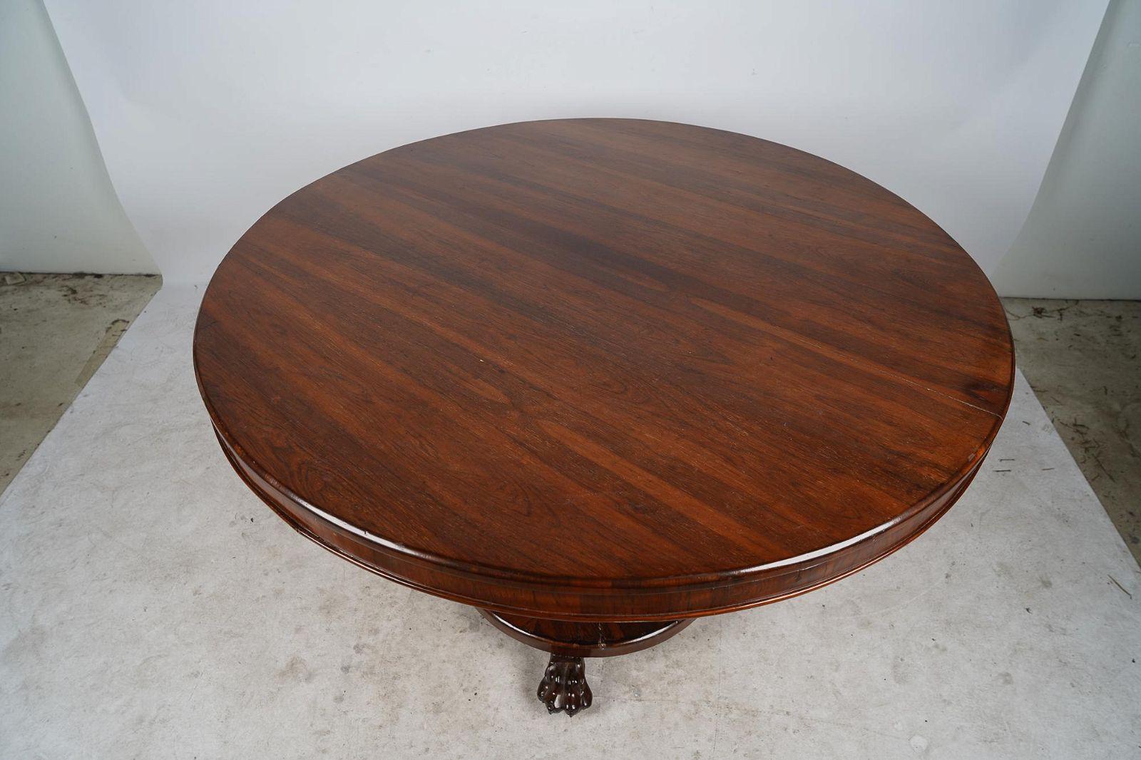 American Classical Antique Late Classical American Rosewood Center Table Early 19th C (AF1-108) For Sale