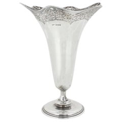 Antique Late Edwardian Sterling Silver Vase