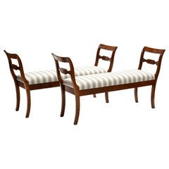 Antique Late Empire Benches, Denmark
