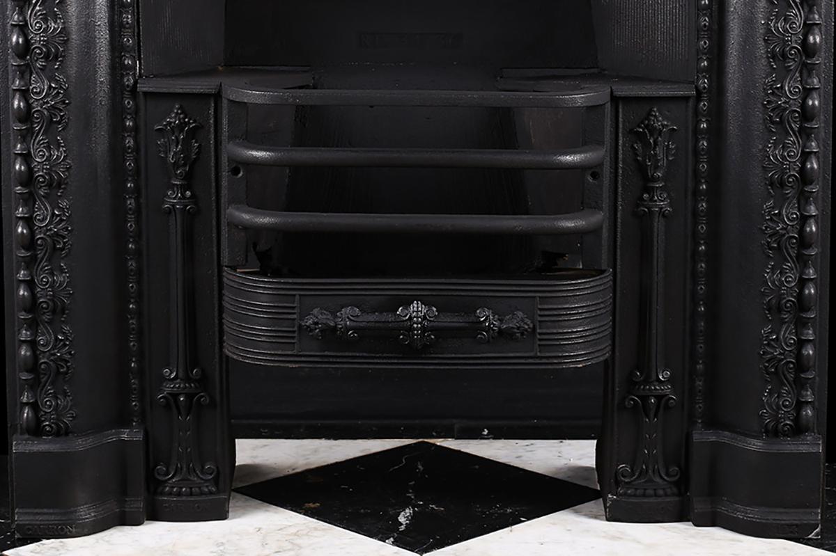 English Antique Late Georgian Regency Carron of Falkirk, Fireplace Grate, circa 1840 For Sale