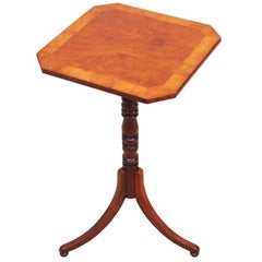 Regency Walnut And Elm Occasional Lamp Table