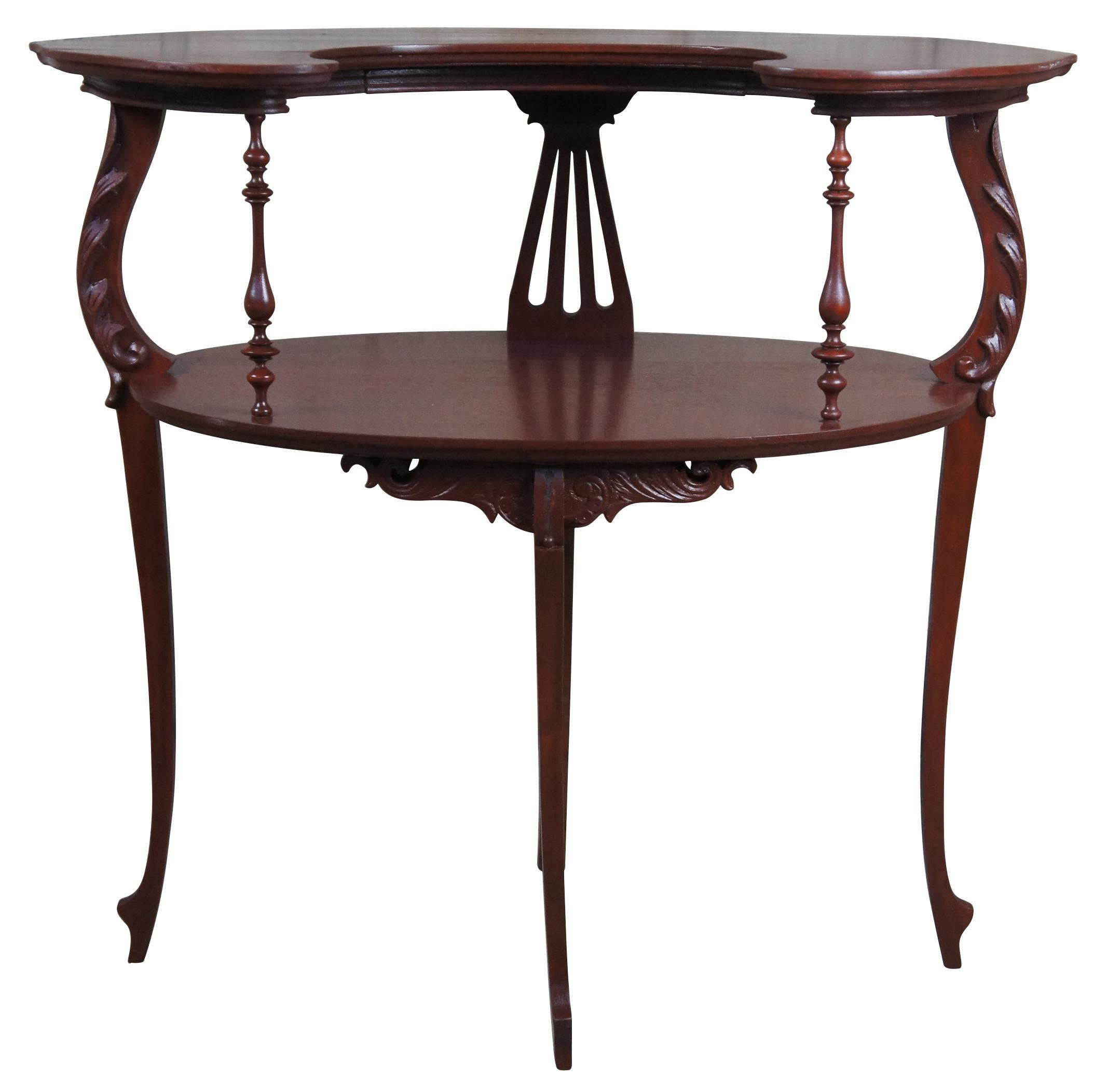 2 tier table antique