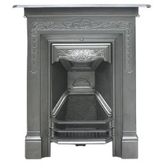 Antique Late Victorian Art Nouveau Bedroom Fireplace