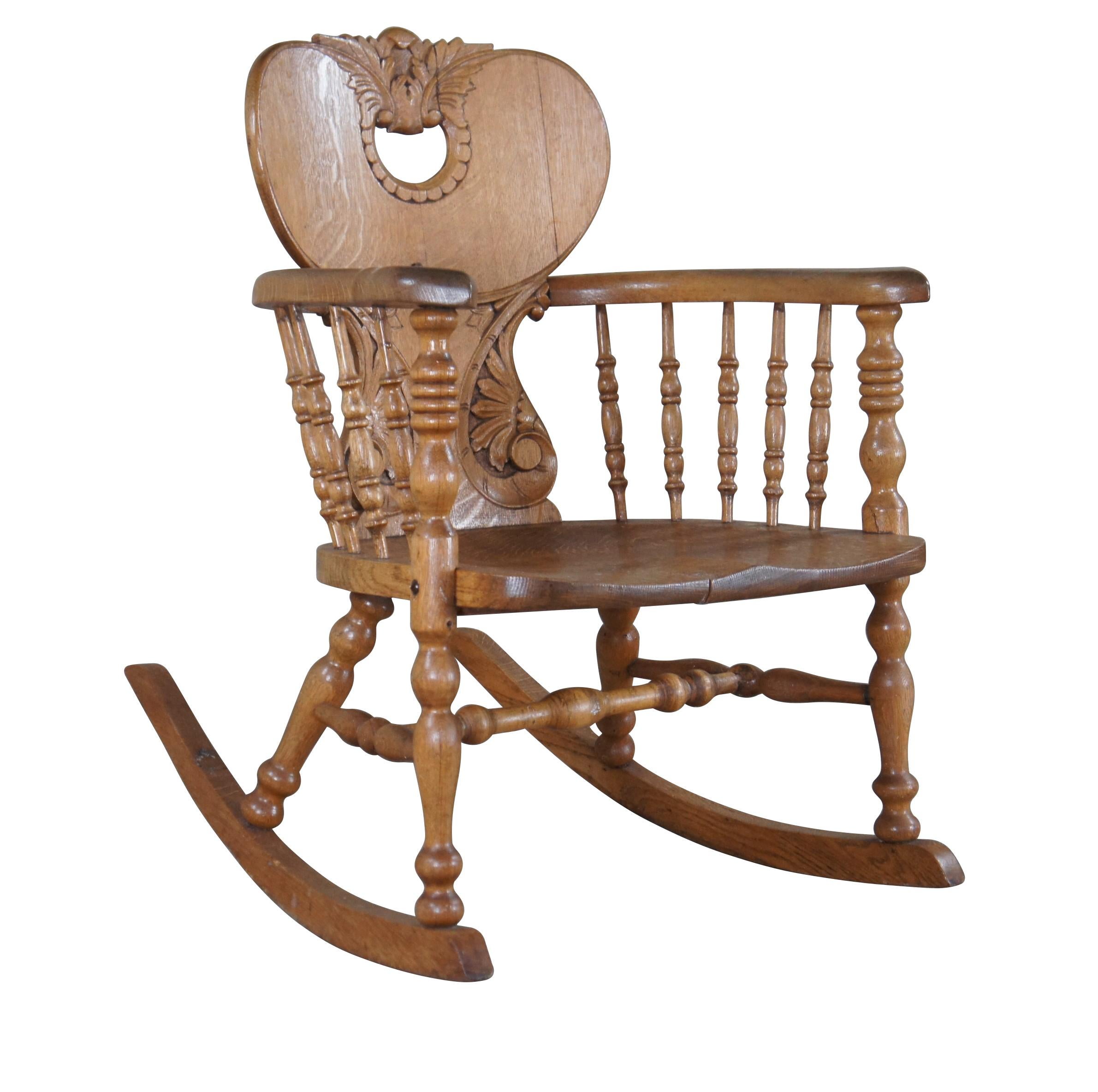 antique baby rocking chair