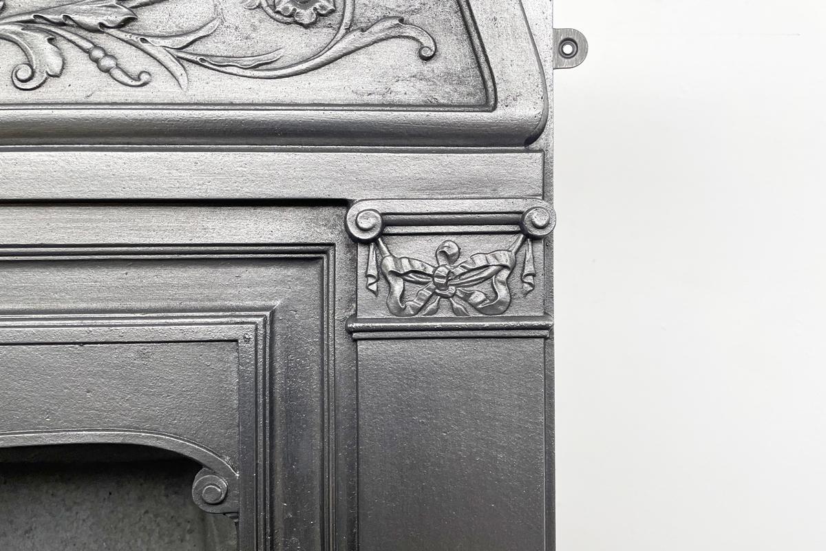 Antique Late Victorian Cast Iron Bedroom Fireplace at 1stDibs