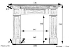 Antique Late Victorian Cast Iron Fireplace Surround 'Wood Scumbling'