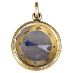 Antique Late Victorian Compass Pendant in High Carat Yellow Gold