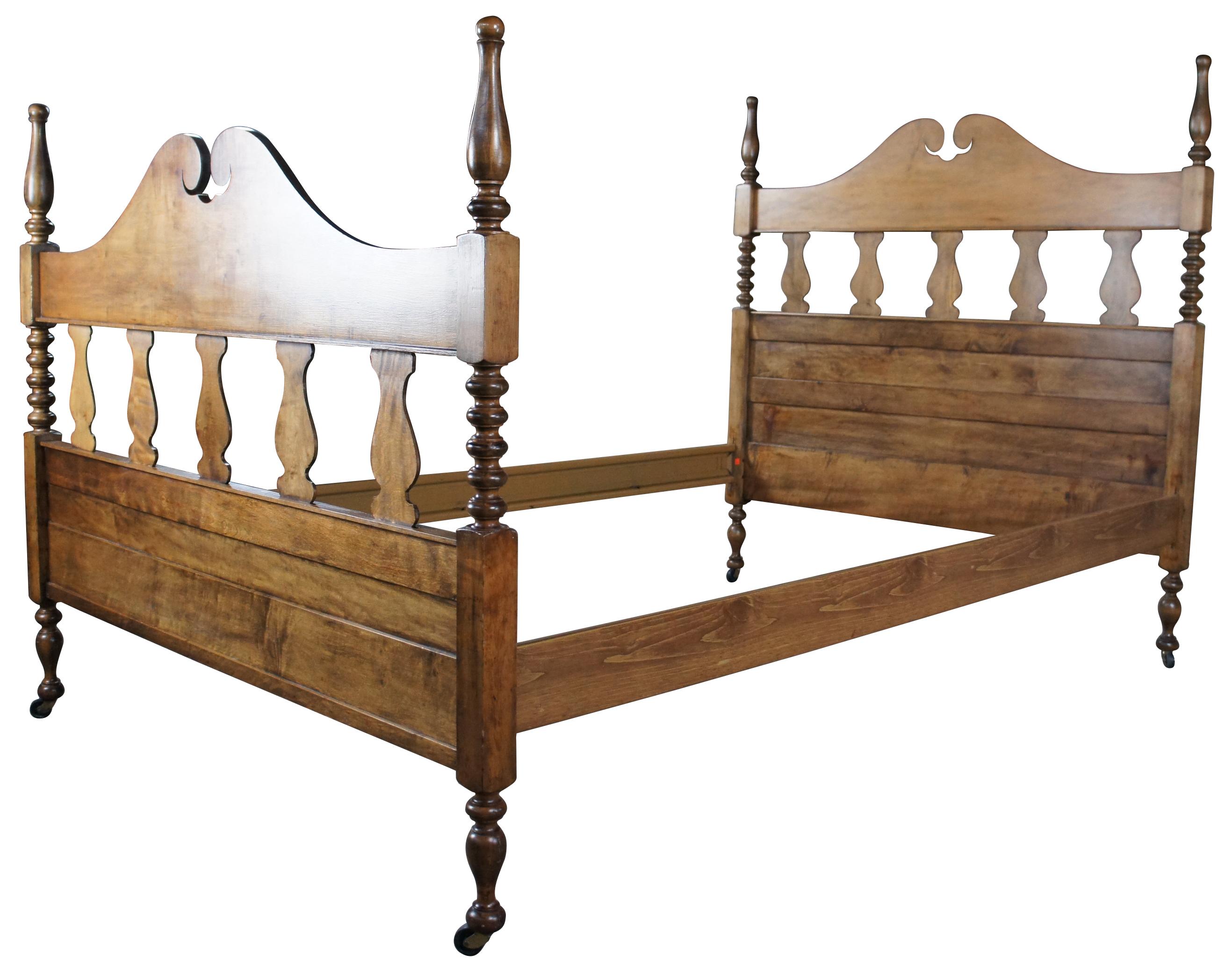 antique spindle bed for sale