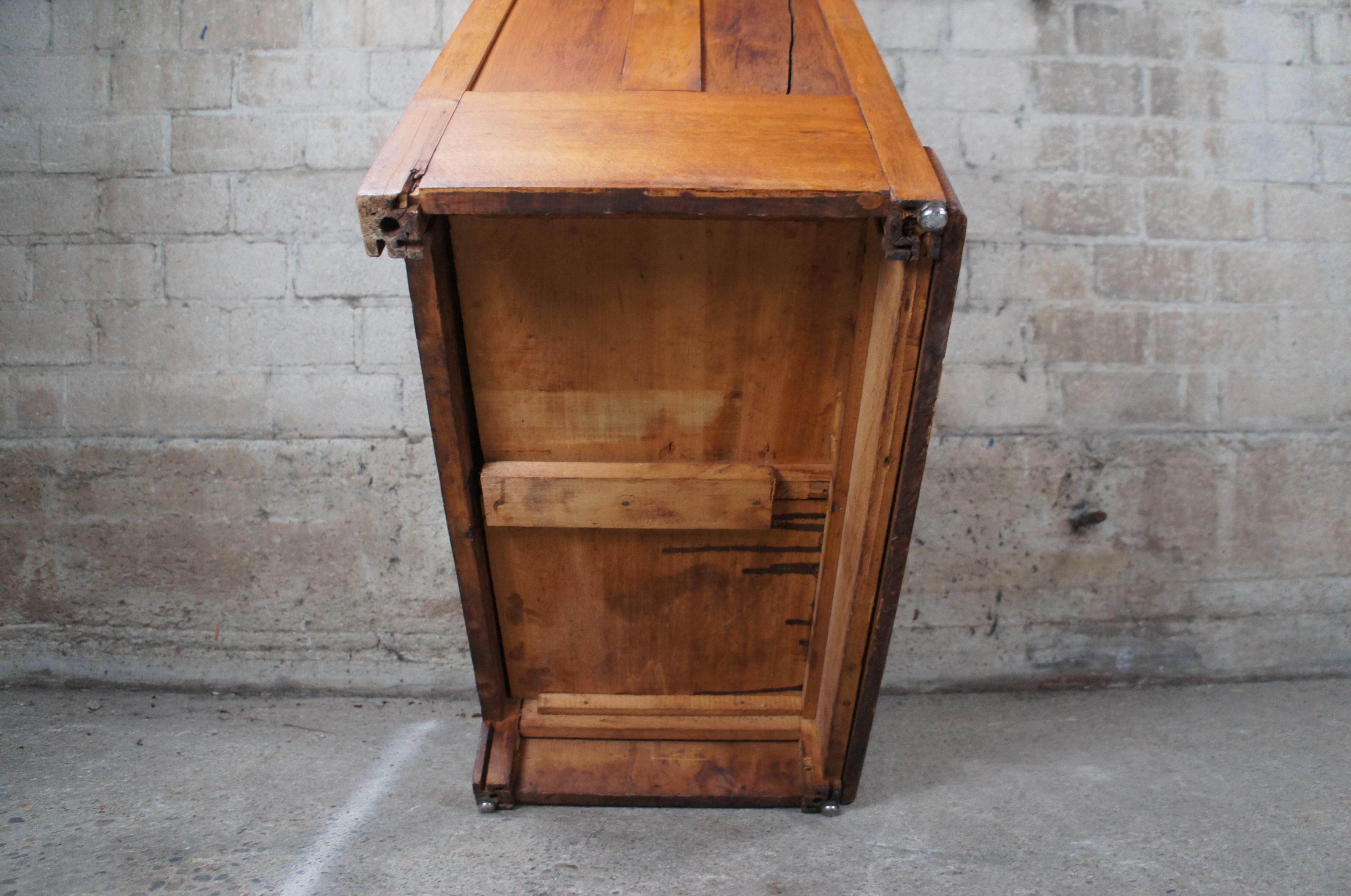 Antique Late Victorian Eastlake Oak Washstand Cabinet Chest Dresser 30